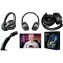 LogiLink BT0070 ant ausų uždedamos ausinės Bluetooth juodos (BT0070)