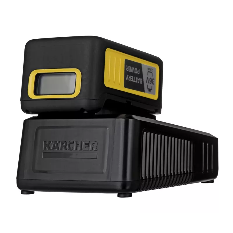 Baterijos ir įkroviklio rinkinys Karcher Starter Kit Battery Power 36/25 — 36 V, 2500 mAh, geltona