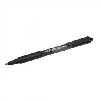 BIC tušinukai SOFTFEEL CLIC 1,0 mm, juodi, 1 vnt. 914360