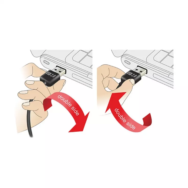 USB laidas DeLOCK 1m USB 2.0 A - micro-B m/m juodas