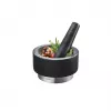 Grūstuvė GEFU 35300 Juoda Nerūdijantis plienas Granitas 14 cm