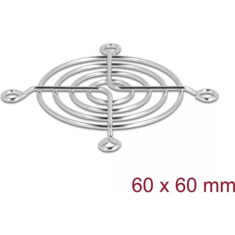 Ventiliatoriaus grotelės DeLOCK 67305 Metalinės Sidabrinės 53 mm