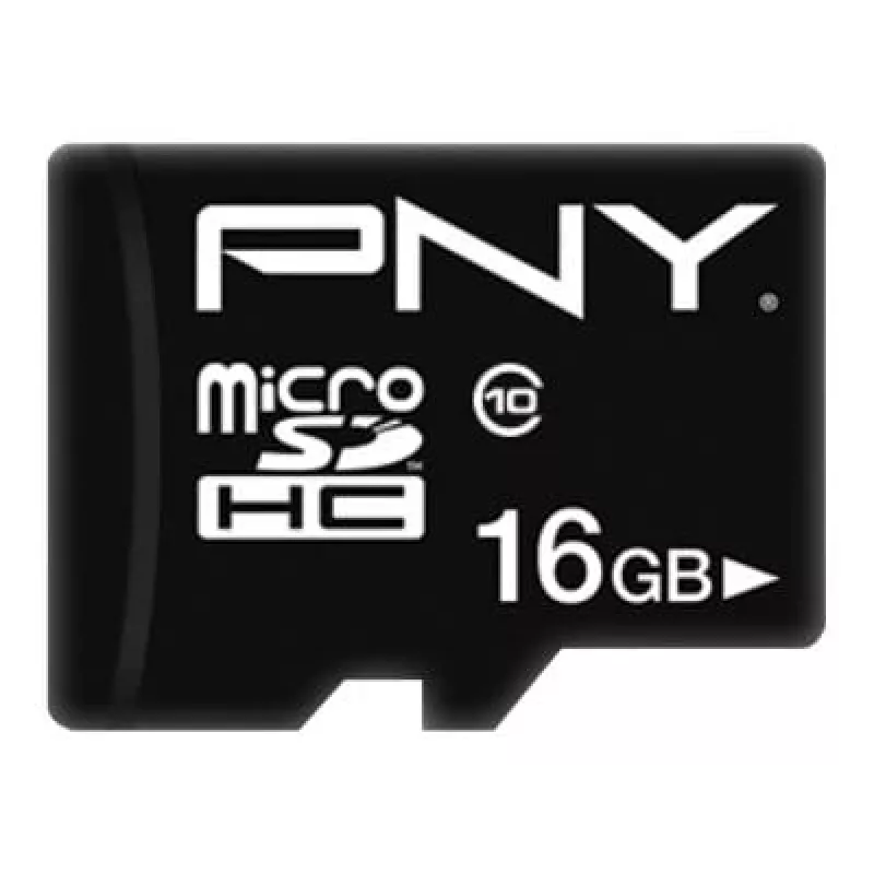 MicroSDHC PNY 16 GB Class 10 Juoda P-SDU16G10PPL-GE