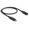 USB laidas DeLOCK 85532 USB 3.2 Gen 1 0,5 m USB C juodas