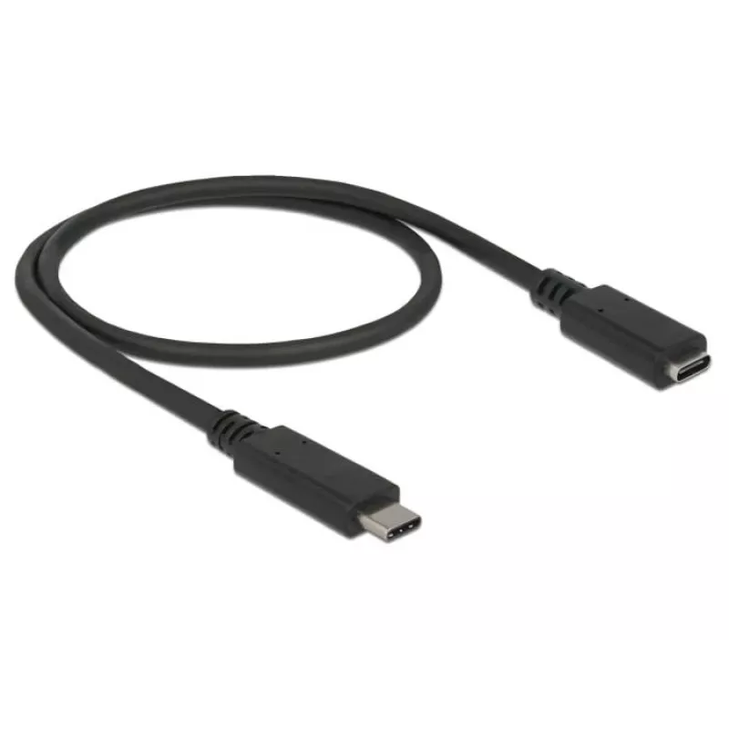 USB laidas DeLOCK 85532 USB 3.2 Gen 1 0,5 m USB C juodas