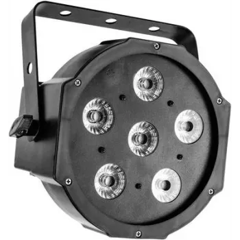 LED efektinis šviestuvas EUROLITE SLS-6 su 6 šviesos diodais, kompaktiška scenos/efektų lempa