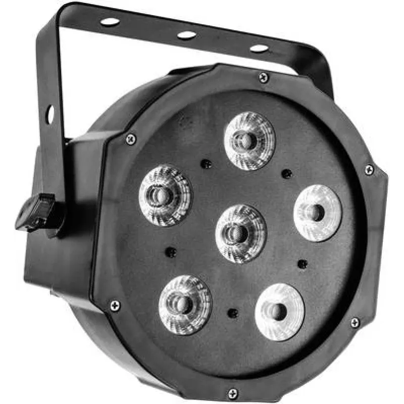 LED efektinis šviestuvas EUROLITE SLS-6 su 6 šviesos diodais, kompaktiška scenos/efektų lempa
