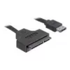 SATA laidas DeLOCK ESATAP-100 0,5 m, juodas