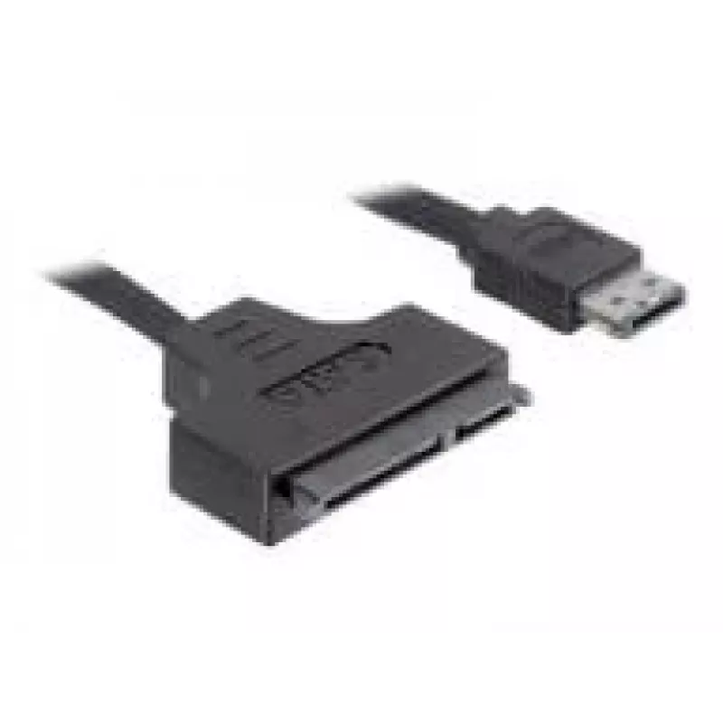 SATA laidas DeLOCK ESATAP-100 0,5 m, juodas