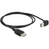 USB kabelis DeLOCK 1m USB 2.0-A į USB 2.0-A, juodas