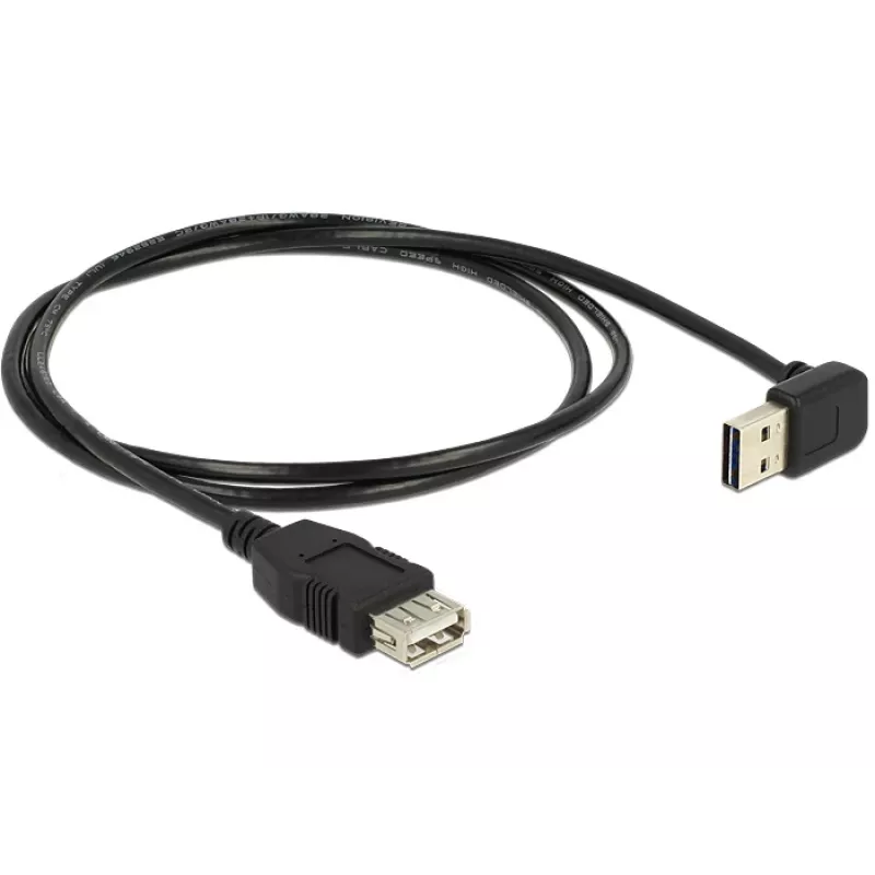 USB kabelis DeLOCK 1m USB 2.0-A į USB 2.0-A, juodas