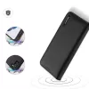 Dux Ducis Dux Ducis Hivo odinis dėklas su atvartu natūralios odos piniginė kortelėms ir dokumentams Samsung Galaxy S22+ (S22 Plus) juoda