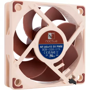 Korpuso ventiliatorius Noctua NF-A6x15 5V PWM 60mm — 5V, PWM valdymas, 60×60×15 mm