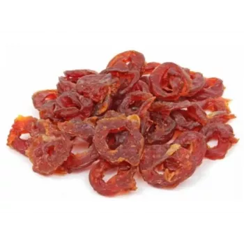 Šunų skanėstai PETITTO Soft duck rings 500 g – minkšti ančių skonio dresūros skanėstai, be grūdų, suaugusiems šunims