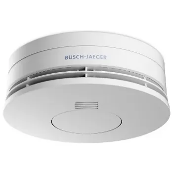 Dūmų detektorius Busch-Jaeger 2CKA006800A2717 optinis laidinis, su baterija 3 V, Ø 120 mm, A 47,5 mm