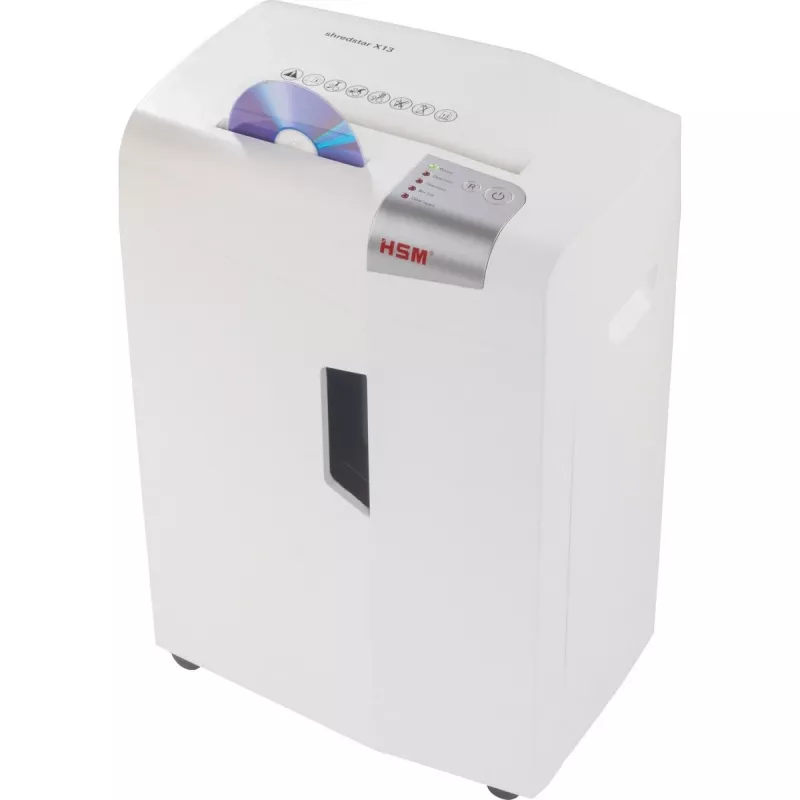 HSM shredstar X13 dokumentų smulkintuvas, 4 x 37 mm + atskiras CD pjovimo mechanizmas