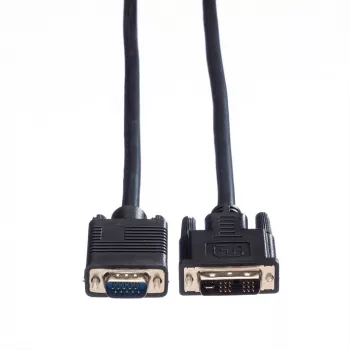 VALUE DVI-VGA kabelis, DVI (12+5) kištukas - VGA kištukas 2,0m (11.99.5420)