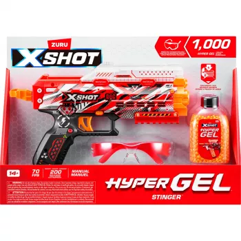 Žaislinis blasteris XSHOT HYPER GEL 36728 — įvairiaspalvis, svoris 350,3 g, amžius 14+