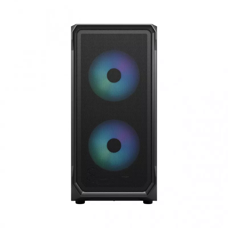 Fractal Design Focus 2 RGB Grūdinto stiklo vidutinis bokštas ATX PC korpusas - juodas