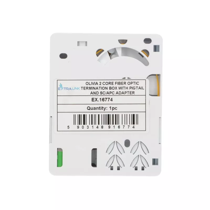 Extralink Olivia šviesolaidžio dėžutė, 2 sandūroms, su gembute ir SC/APC adapteriu