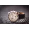 Rankinis laikrodis Zeppelin 7684-5 — vyriškas kvarcinis, nerūdijančio plieno korpusas, 40 mm skersmuo, 11 mm aukštis, sidabrinis