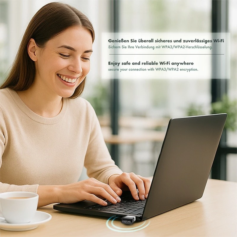 Belaidis USB WLAN adapteris, 11ac, 650 Mbit