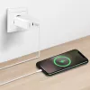 Dvigubas USB lizdo adapteris 65 W, 2 x USB-C, baltas
