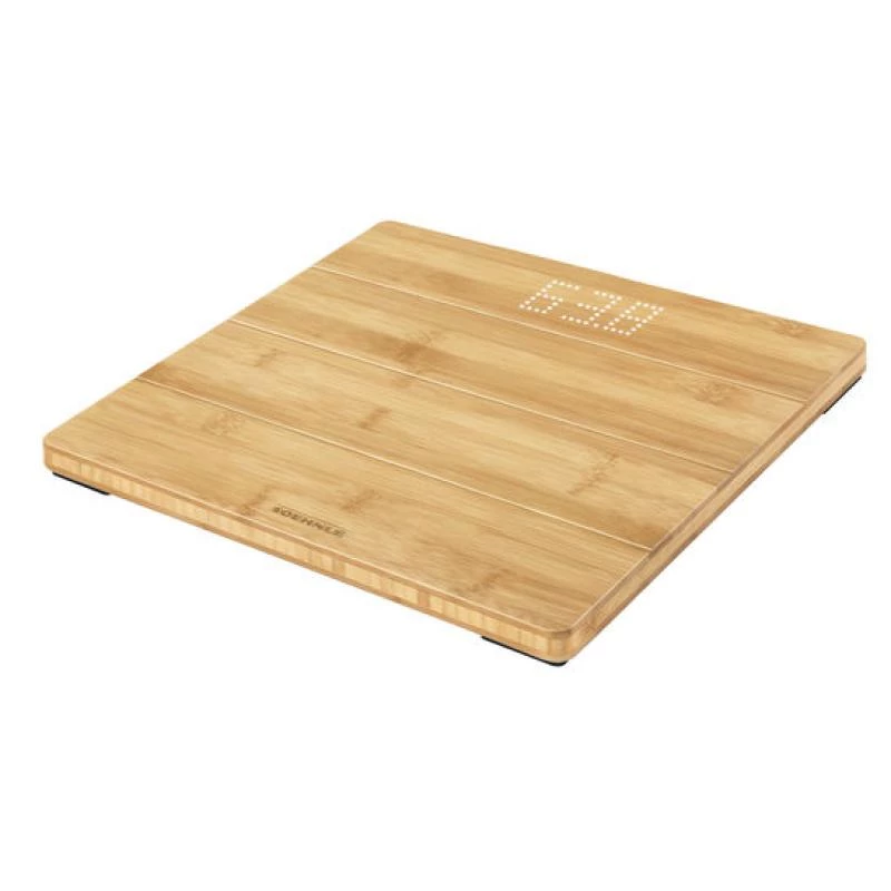 Soehnle Style Sense Bamboo Magic elektroninės vonios svarstyklės, kvadratinės, bambukas (63880)