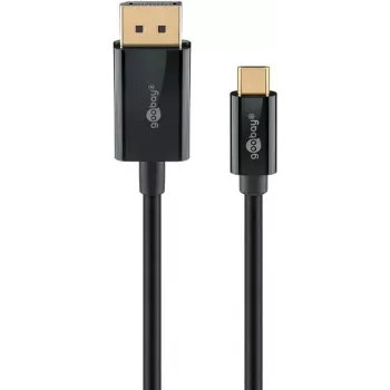 Goobay USB-C į DisplayPort kabelis 4K @ 60 Hz 3 m juodas - -Plug> (75706)