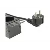 Maitinimo skirstymo blokas GEMBIRD EG-PDU-014 — 8× F tipo lizdai, 16 A, 3 m laidas, 1U stovas, 3680 W, juodas