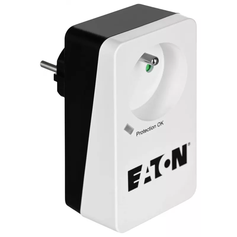 Apsaugos nuo viršįtampių dėžutė Eaton Protection Box 1 FR — 1 Type E lizdas, 220–250 V, 16 A, 4000 W, juoda, kompaktiška