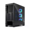 Fractal Design Pop 2 Air Juoda Solid vidutinio dydžio kompiuterio korpusas — ATX palaikymas, 3x 120 mm priekiniai ventiliatoriai, 2,5/3,5 colio diskų nišos, 215×481×462 mm