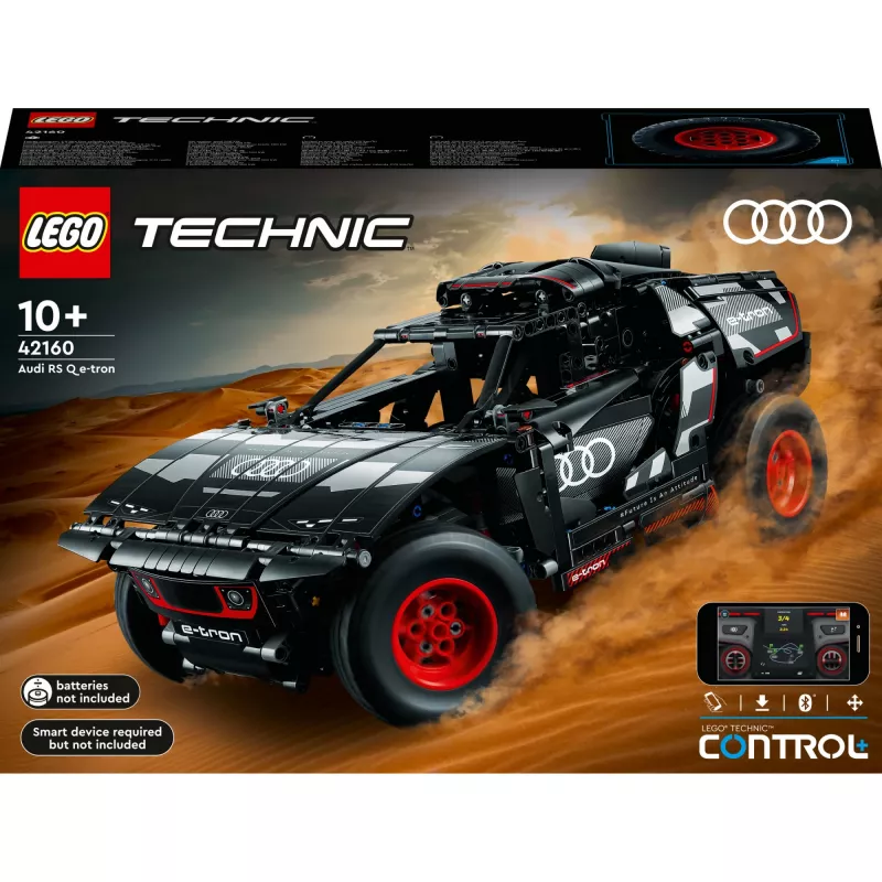 LEGO Technic visureigio modelio rinkinys Audi RS Q e‑tron 42160 — 914 dalių, rekomenduojamas amžius 10+