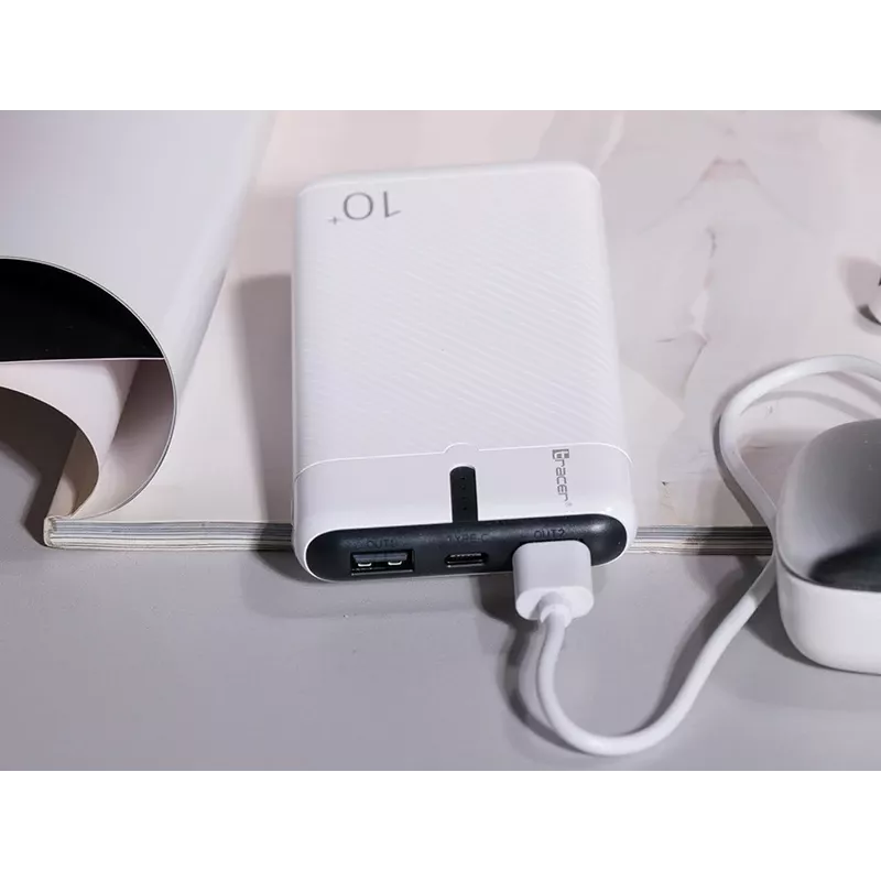 Energijos bankas EnerGo 10000mAh baltai juodas