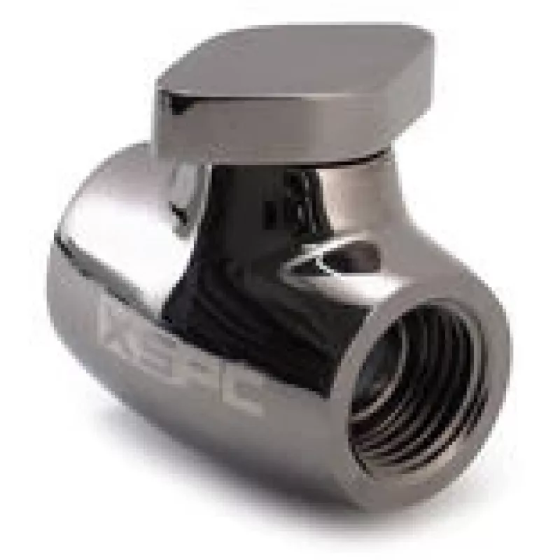 Rutulinis vožtuvas XSPC G1/4, žalvarinis korpusas su juodo chromo apdaila, modelis WASC-504