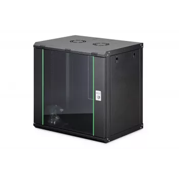Sieninis stovas spintelė DIGITUS Dynamic-N 12U, 600x450 mm (PxG), IP20, raktinis užraktas, nesurinkta
