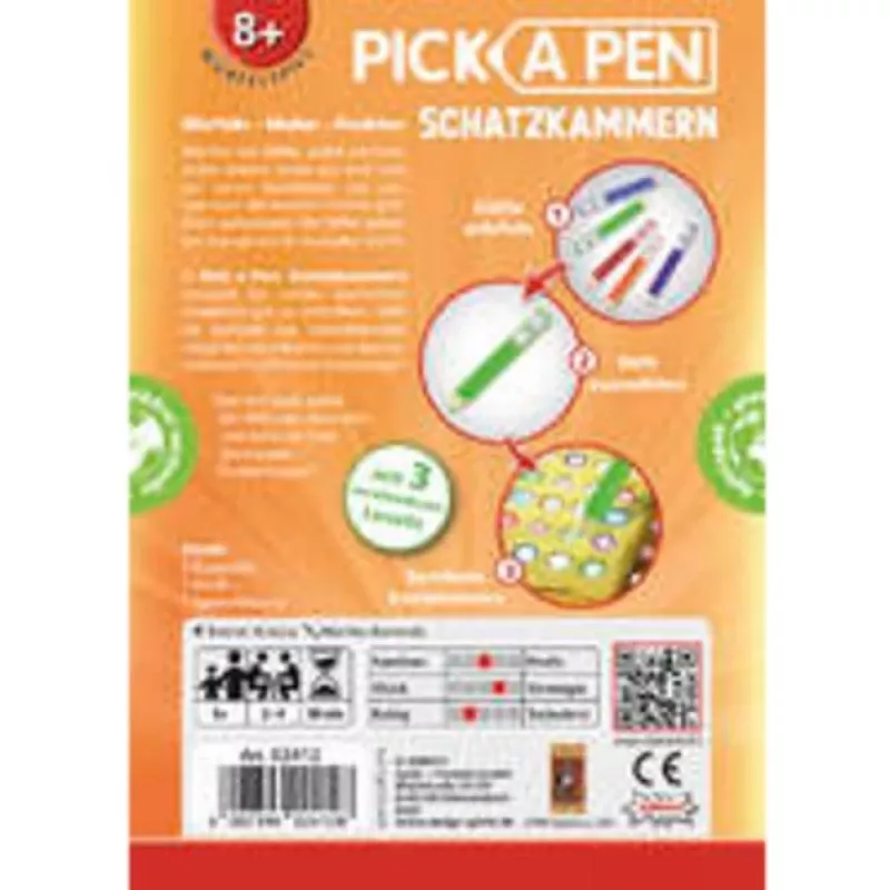 Pick a Pen: Schatzkammern, galvosūkių žaidimas