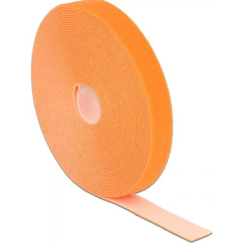 Užsegimas su kabliuku ir kilpele DeLOCK 18748 Oranžinis 20mm 10m