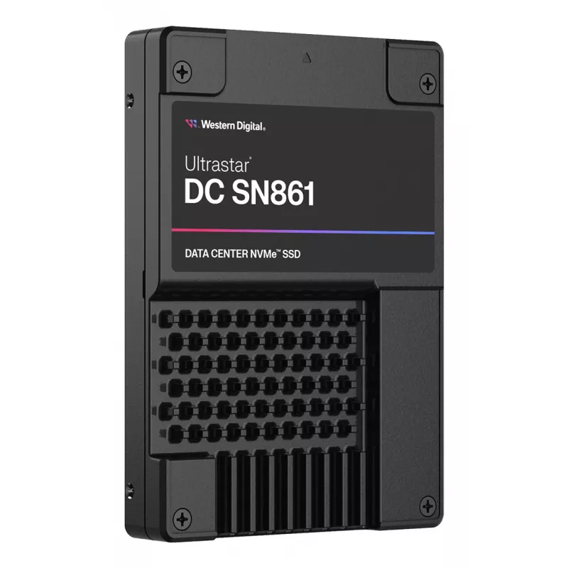 WD Ultrastar DC SN861 WUS6BA138PSP9X1 - SSD - duomenų centrui - 3,84 TB - vidinis - 2,5 colio (6,4 cm)