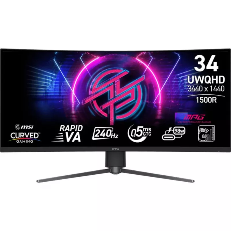 Monitor MSI MPG 346CQRFDE X24 34 col. lenktas Rapid VA 3440 x 1440