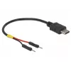 USB laidas DeLOCK 85418 0,1 m USB C Juodas