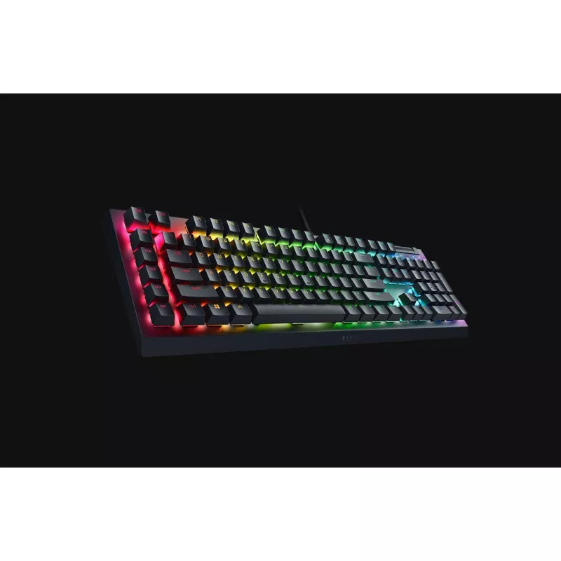 Razer JuodaWidow V4 X klaviatūra, žaidimų, USB, QWERTZ, vokiška, juoda
