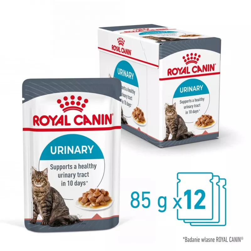 Šlapias kačių maistas Royal Canin Urinary Care suaugusiems paukštiena 85 g maišelis (12 pakuotė)