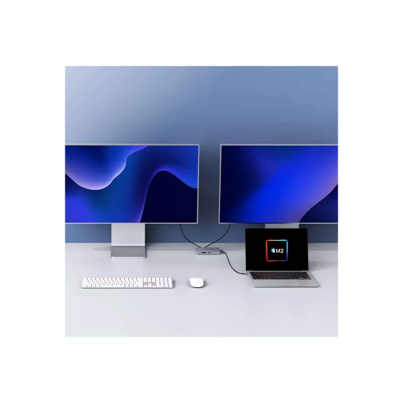Hyper | HyperDrive Universal USB-C 10-in1 Dual HDMI Mobile Dock | Ethernet LAN (RJ-45) prievadai 1 | HDMI prievadų kiekis 2
