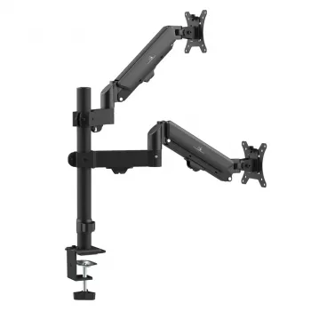 Maclean 2 monitor mount, gas spring, 17-32, 2-10kg, black, MC-136