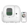 Atviras kačių tualetas PETKIT Purobot Max Pro — Baltas, 657×538×603 mm, 12 V adapteris