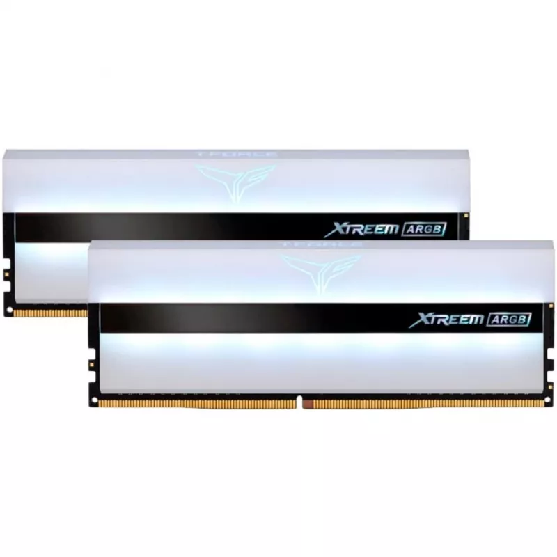 DIMM 16 GB DDR4-3200 (2x 8 GB) Dual-Kit, atminties modulis baltas, TF13D416G3200HC16CDC01, XTREEM ARGB, INTEL XMP