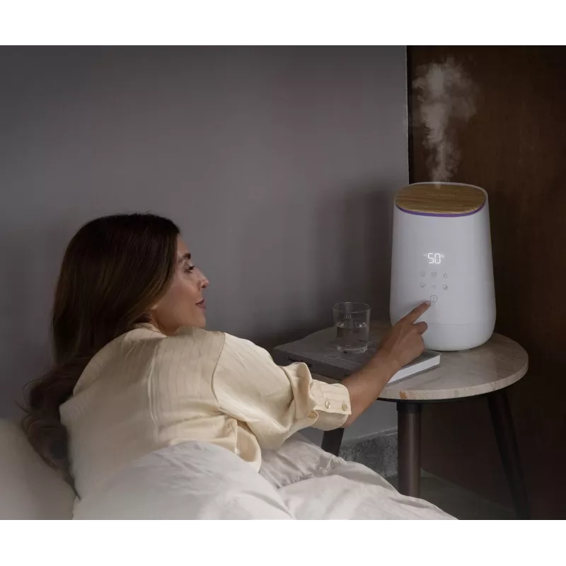Medisana AH 680 drėkintuvas Ultragarsinis 2,6 L Balta, Mediena 24 W