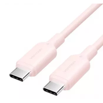 USB-C į USB-C kabelis Vention TRCPF — 1 m, rožinis