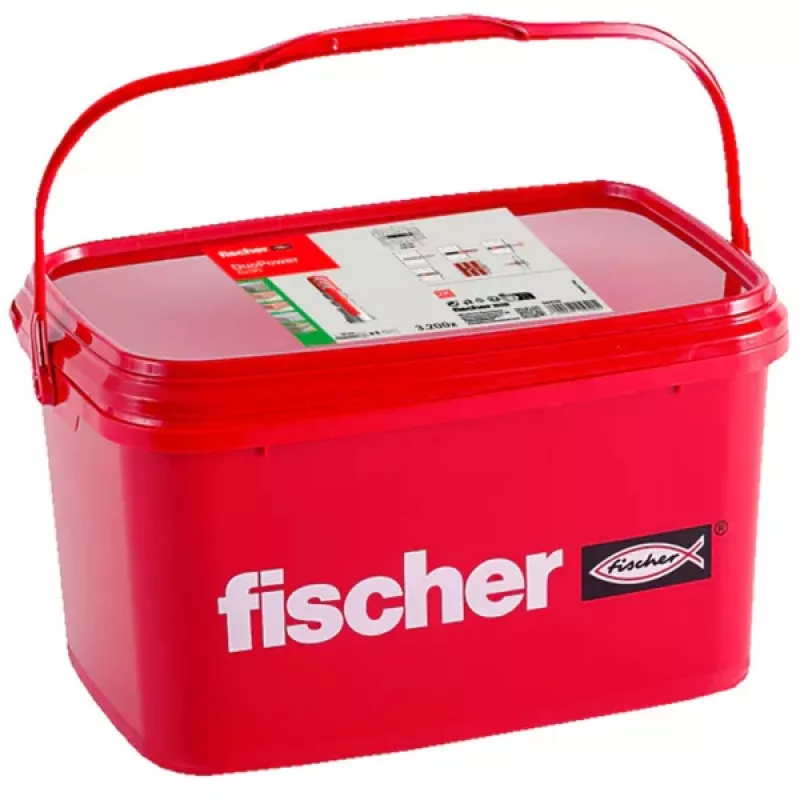 Sieninis kaištis FISCHER DuoPower 6x30, universalus kaištis tvirtoms ir tuščiavidurėms medžiagoms